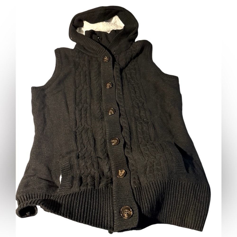 Sweater Vest With Hood